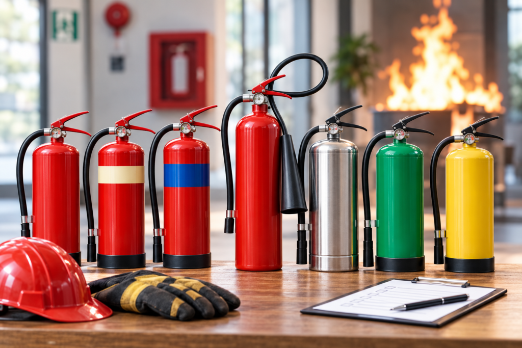types of fire extinguisher